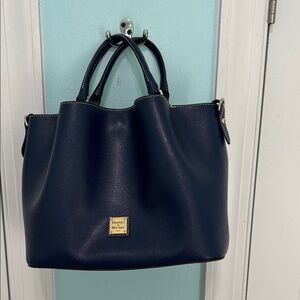 Dooney & Bourke Midnight Blue Leather Tote